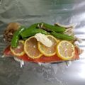 りきまる1206's cooksnap of when they made 鮭とレモンのホイル焼き.