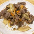 jupiters's cooksnap of when they made 牛丼 (関西風).