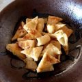 yuki・shiho's cooksnap of when they made 簡単おやつ☆キャラメル味の油揚げラスク.