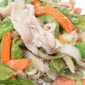 よこちぃいぃ's cooksnap of when they made 絹さや大量消費！！簡単豚バラ炒め♪.