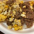 モーーさん's cooksnap of when they made 簡単★子ども大好き★ツナマヨ丼、おにぎり.