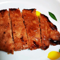 なつとみぃのママ's cooksnap of when they made 厚切り豚ロースのタレ漬け焼き.