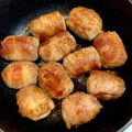 yysakura's cooksnap of when they made 簡単肉巻きおにぎり.