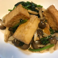 遥☆海's cooksnap of when they made ほうれん草と厚揚げの炒め煮～♪♪.