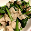 クック02T4YH☆'s cooksnap of when they made ほうれん草と豚コマの鶏ガラ炒め.