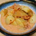 しらたまこむぎ's cooksnap of when they made キムチとジャガイモの豆乳煮.