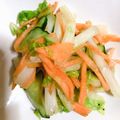 みつのぞ's cooksnap of when they made さっぱりあと一品☆きゅうりと白菜のマリネ.