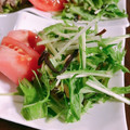 928るびすけ☆☆'s cooksnap of when they made 和えるだけ、水菜の簡単サラダ.