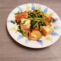 亜梨花's cooksnap of when they made 厚揚げ豆苗ツナ缶で簡単オイマヨ醤油炒め♪.