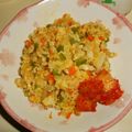 白いぐれーぷ's cooksnap of when they made 口に合わない冷凍ピラフの食べ方キムチです.