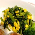 よかてん's cooksnap of when they made 簡単シンプル☆ほうれん草とコーンのソテー.