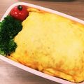 バカリャウ's cooksnap of when they made 卵乗っけで♪簡単オムライス弁当.
