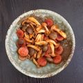 時々肉を食べたい's cooksnap of when they made しめじとウインナーのケチャップ炒め.