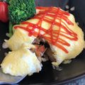 栗丸うさぎ's cooksnap of when they made カレーリメイクのオムライス♪.