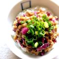 hiroerico's cooksnap of when they made しば漬け納豆.