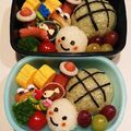 こともみ's cooksnap of when they made ★簡単キャラ弁★３Dカメさんおにぎり.