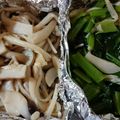 lastorder＊'s cooksnap of when they made 包丁・まな板使わない！低糖質小松菜しめじ.