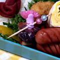 junkie_t's cooksnap of when they made お弁当の「マヨ」とか「ソース」の技♪.