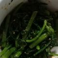 クックE2OHKS☆'s cooksnap of when they made 春菊の胡麻和え.
