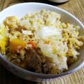 スマイル☻ママ's cooksnap of when they made たっぷりカボチャで♡簡単炊き込みご飯.