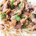 hiro1411's cooksnap of when they made 青じそ香る♪豚こま肉の炒め物★モヤシ添え.