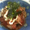ユーロン's cooksnap of when they made マヨキムチ納豆ご飯［私の納豆ご飯3品目].