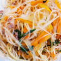 クックQDU3R7☆'s cooksnap of when they made 思い出の母の味☆ひき肉と椎茸の春雨炒め.