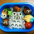 クック5WBAI6☆'s cooksnap of when they made キャラ弁♡雨降りトトロとまっくろくろすけ.