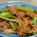 tukiyo★'s cooksnap of when they made 牛こまと小松菜のオイスターソース炒め.