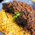 しょこたんー☆'s cooksnap of when they made 簡単♪合挽き肉でそぼろ丼.