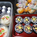 ままひまお's cooksnap of when they made お花ののり巻き お花見 お弁当.