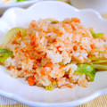 Ａオリゼー's cooksnap of when they made 包丁いらず！鮭フレークとレタスの炒飯.