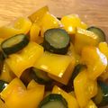 くろぷっちー's cooksnap of when they made 材料3つ！パプリカと胡瓜の味ぽんマリネ.