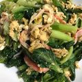 クック甘党。's cooksnap of when they made ロメインレタスとベーコン卵のバター炒め.