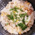 グクキッチン☆'s cooksnap of when they made 余ったフライドチキンで！炊き込みご飯.