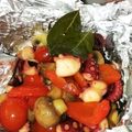 クック8QIAKQ☆'s cooksnap of when they made 簡単☆タコとマッシュルームのアヒージョ.