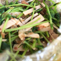 庵iori's cooksnap of when they made 簡単豆苗とハムのおひたし.