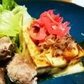 ミカ★ヅキ's cooksnap of when they made ヘルシーおつまみ☆豆腐のお好み風ステーキ.