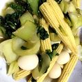 吉井さん☆'s cooksnap of when they made 青梗菜とヤングコーンの青菜炒め.