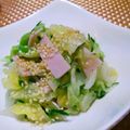 クックI7I5L1☆'s cooksnap of when they made ✿キャベツとハムのナムル風サラダ✿.