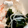 みっくママ's cooksnap of when they made もやしとワカメのめんつゆとかんたん酢の物.
