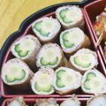 くまのぶーたろう's cooksnap of when they made ＊お弁当♪可愛いひまわり♡肉巻き＊.
