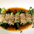 プリン後輩's cooksnap of when they made 蒸し豆苗と豚肉巻き.
