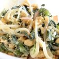 ムーミン027's cooksnap of when they made 小松菜とハムといり卵のサラダ.