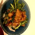 ちみ太郎★'s cooksnap of when they made 【定番】豚肉と春菊の玉ねぎレモン醤油あえ.