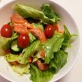 クックE3PJ1S☆'s cooksnap of when they made ❀山葵だれ☆生ハム＆サーモンのサラダ丼❀.