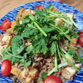 ☻☻☻☻☻☻☻☻☻☻'s cooksnap of when they made ◆パクチーと厚揚げの炒め物◆.