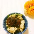 メルティローズ's cooksnap of when they made ひき肉そぼろ＋グリーン♪.