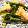 ペチューニア's cooksnap of when they made エリンギ入りジャーマンアスパラ.