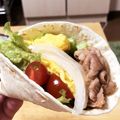おじ☆さん's cooksnap of when they made ✿トルティーヤdeラップサンド✿.